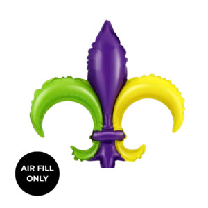 Non Helium Balloon: Mini Fleur De Lis