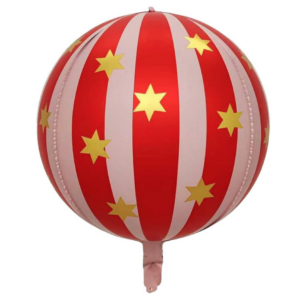 Balloon Foil Orbz 22" Carnival Stars