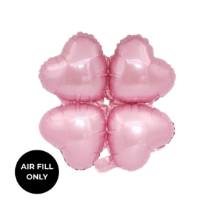 Non Helium Balloon: Clover Pink