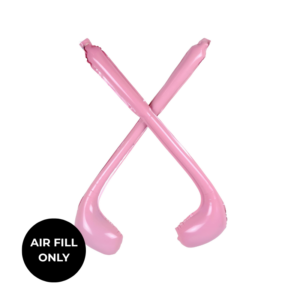 Non Helium Balloon: Mini Golf Ball Clubs Pink