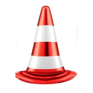 Balloon Foil Construction Cone