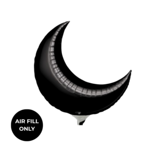 Non Helium Balloon: Mini  Moon Black