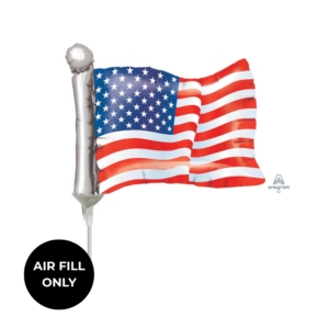 Non Helium Balloon: Mini Flag USA