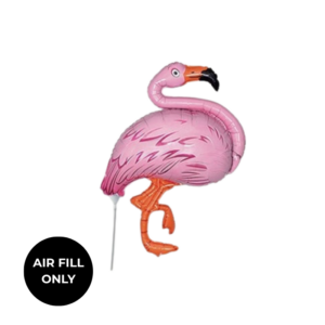 Non Helium Balloon: Mini Flamingo One Leg