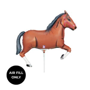 Non Helium Balloon: Mini Horse Brown