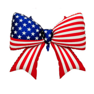 Balloon Foil Bow Patriotic