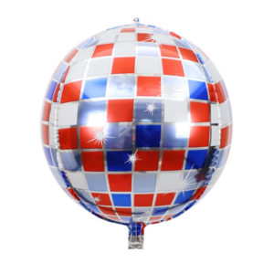 Balloon Foil Patriotic Disco Ball