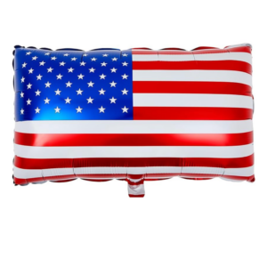 Balloon Foil Patriotic American Flag Square