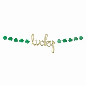 Balloon Foil Banner St. Patrick's Day Lucky Banner
