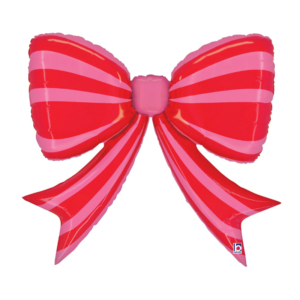 Balloon Foil Bow Pretty Red + Pink