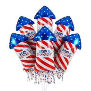 Balloon Foil Patriotic Rocket USA