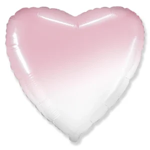 Balloon Foil Heart Pink Ombre Jumbo