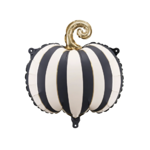 Balloon Foil Halloween Pumpkin Black + White