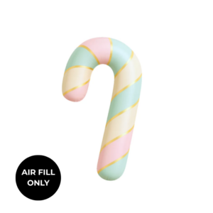 Non Helium Balloon: Christmas Candy Cane Pastel