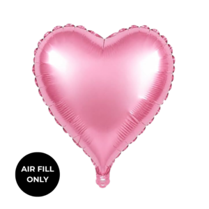 Non Helium Balloon: Mini Heart Pink 10"