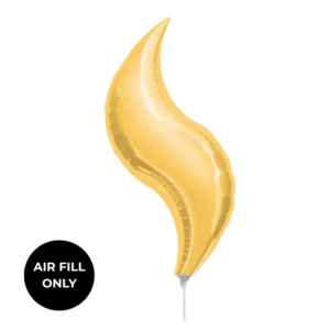 Non Helium Balloon: Curve Gold 28"