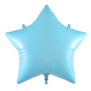 Balloon Foil Star Pastel Blue Jumbo