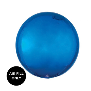 Non Helium Balloon: Orbz Blue 10"