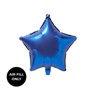 Non Helium Balloon: Mini Star Blue 10"