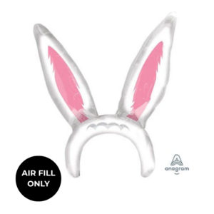 Non Helium Balloon: Bunny Ear Headband