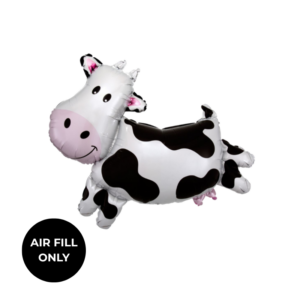 Non Helium Balloon: Mini Cow Black