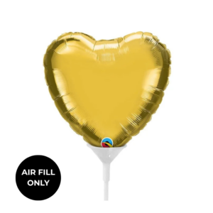 Non Helium Balloon: Mini Heart Gold