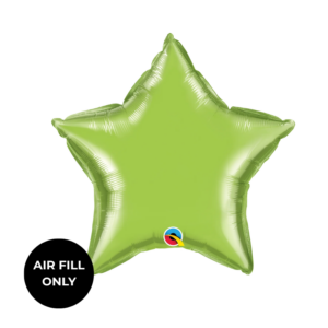 Non Helium Balloon: Mini Star Green 10"