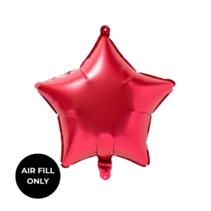 Non Helium Balloon: Mini Star Red 3"