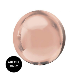 Non Helium Balloon: Orbz Rose Gold 10"