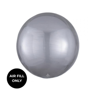 Non Helium Balloon: Orbz Silver 10"