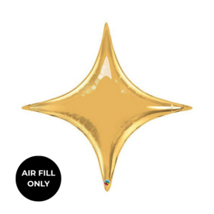 Non Helium Balloon: Mini Starpoint Gold 5"